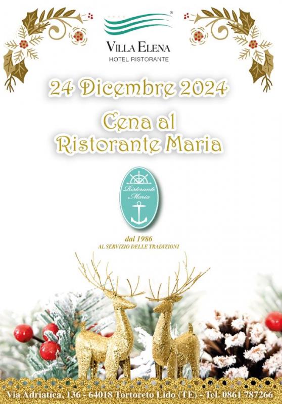 Cena della Vigilia di Natale al Ristorante Maria