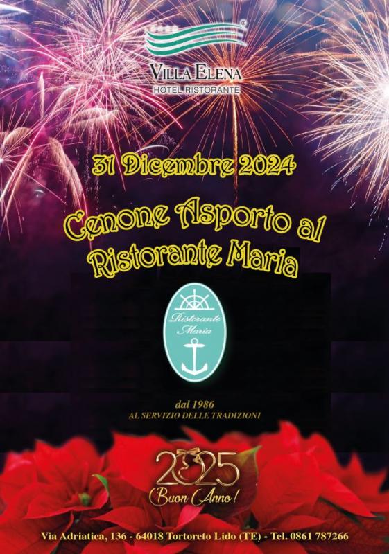 Asporto del 31 Dicembre 2024 al Ristorante Maria